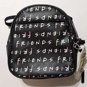 FRIENDS Black and White Backpack Casual Style